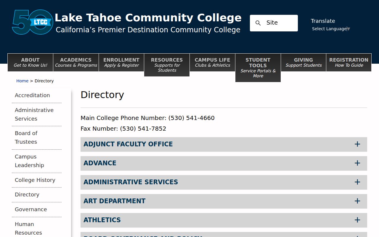 South Lake Tahoe people directories Lake Tahoe Community College
